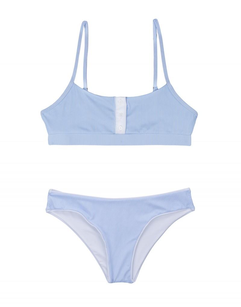 Beach Bunny Apparel & Accessories > Clothing > Swimwear Beach Bunny Lola Bralette & Stephanie Midi Bottom Bikini Swimwear Set