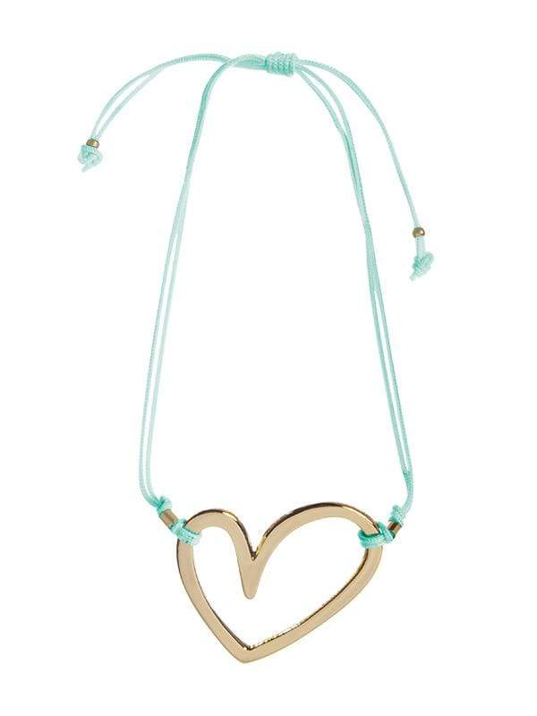 Montoya Apparel & Accessories > Clothing > Swimwear Liliana Montoya Gold Heart Mint String Bracelet 2021 Liliana Montoya Designer Gold Heart Mint String Bracelet Jewelry