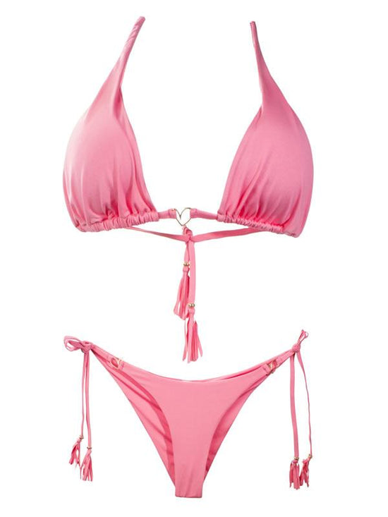 Montoya Apparel & Accessories > Clothing > Swimwear Liliana Montoya Light Pink Bikini Marinera Top Bikini Swimwear Separate