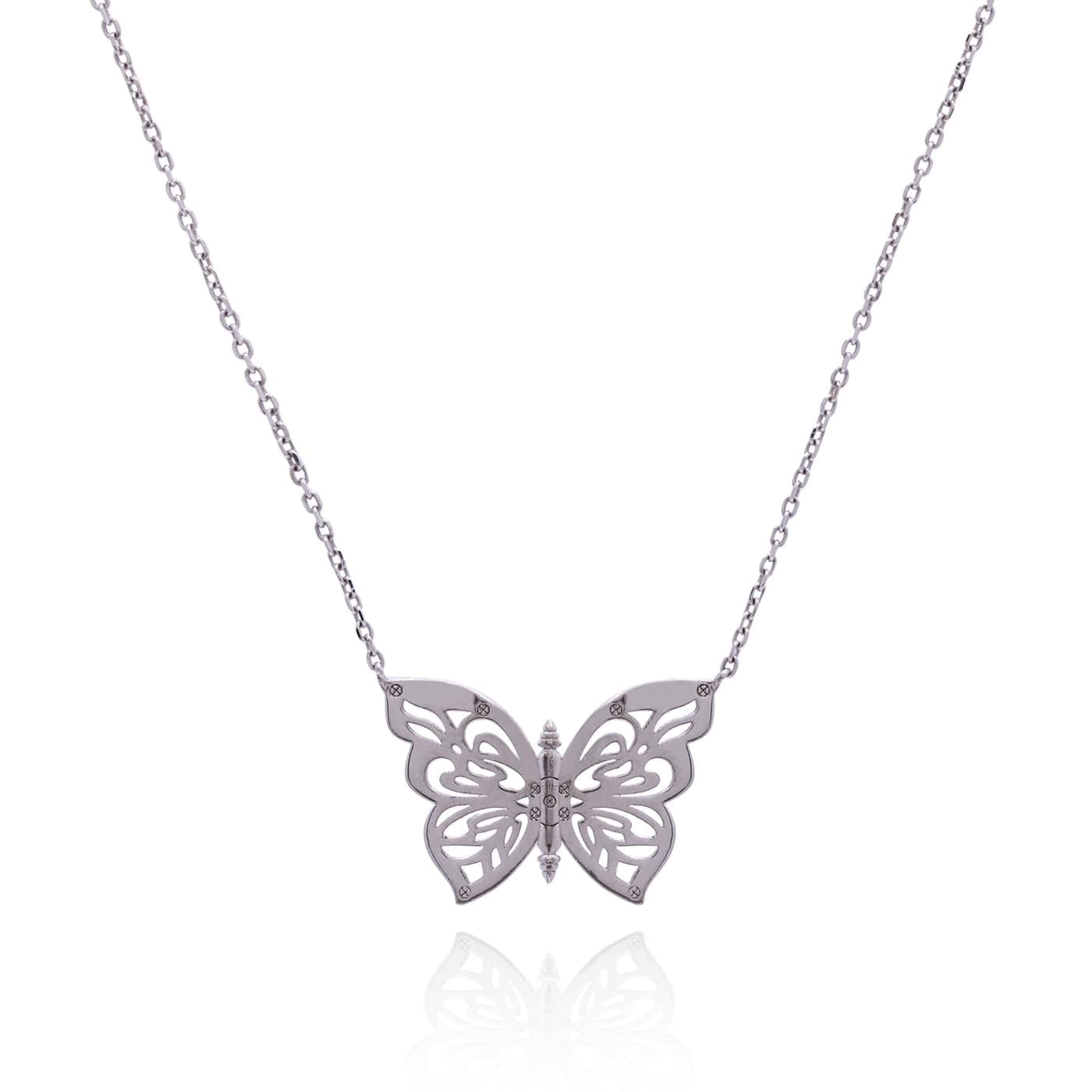 OlgaNikoza Necklace silver Gold Papillon Necklace