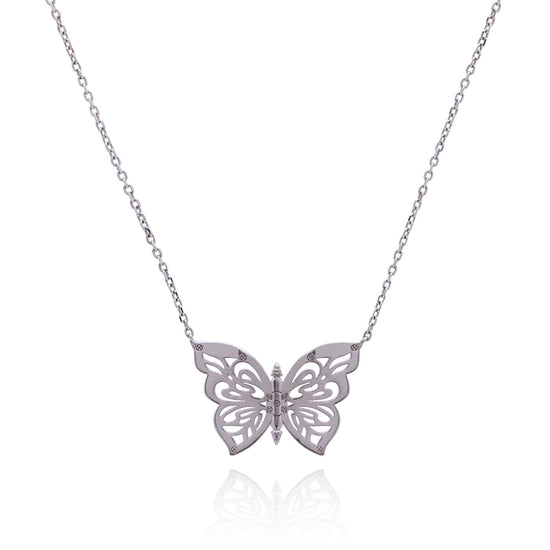 OlgaNikoza Necklace silver Gold Papillon Necklace