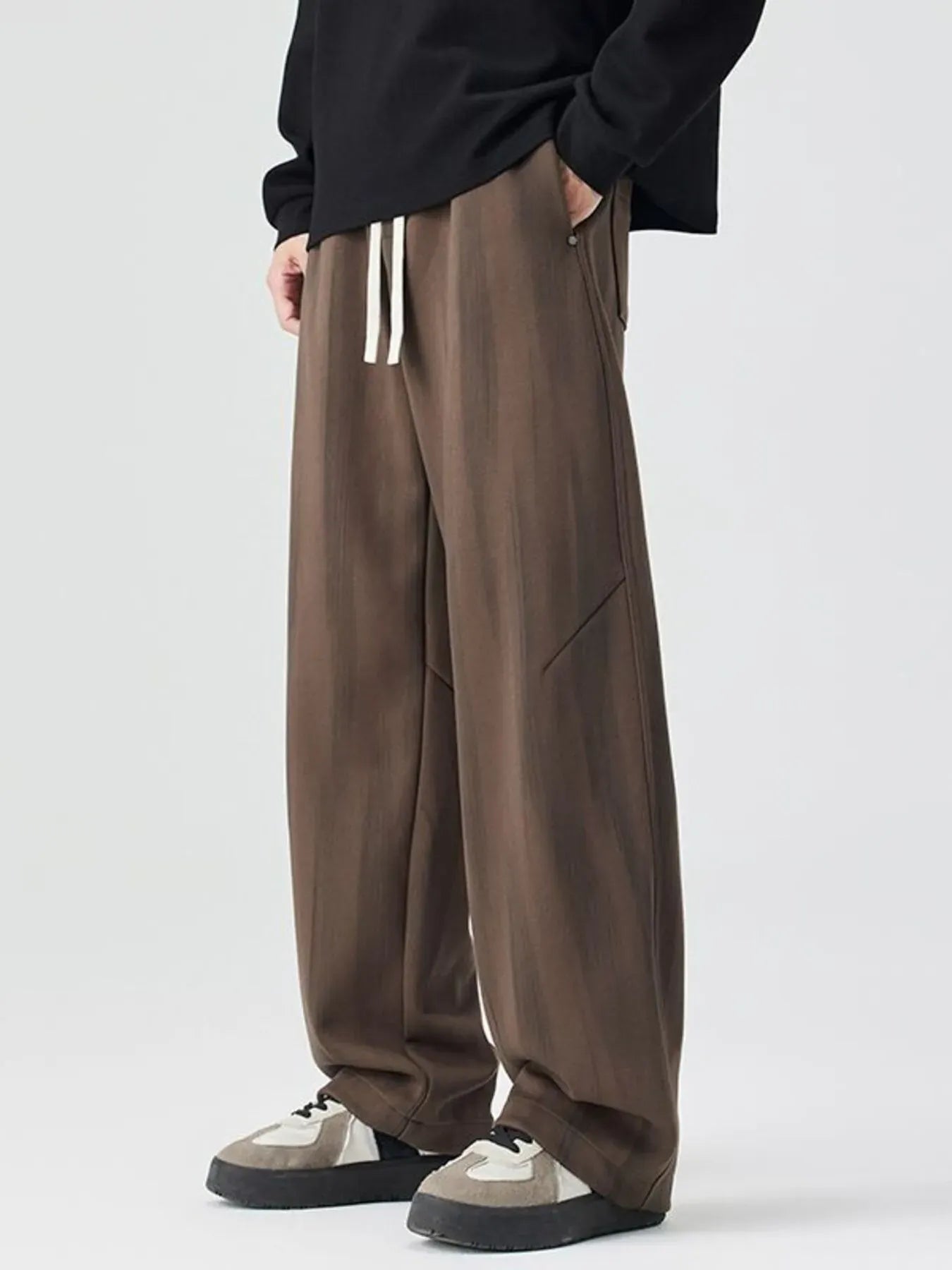 Trendsi Apparel & Accessories > Clothing > Shorts Men's Plus Size Relaxed Fit Drawstring Casual Pants Men's Plus Size Relaxed Fit Drawstring Casual Pants