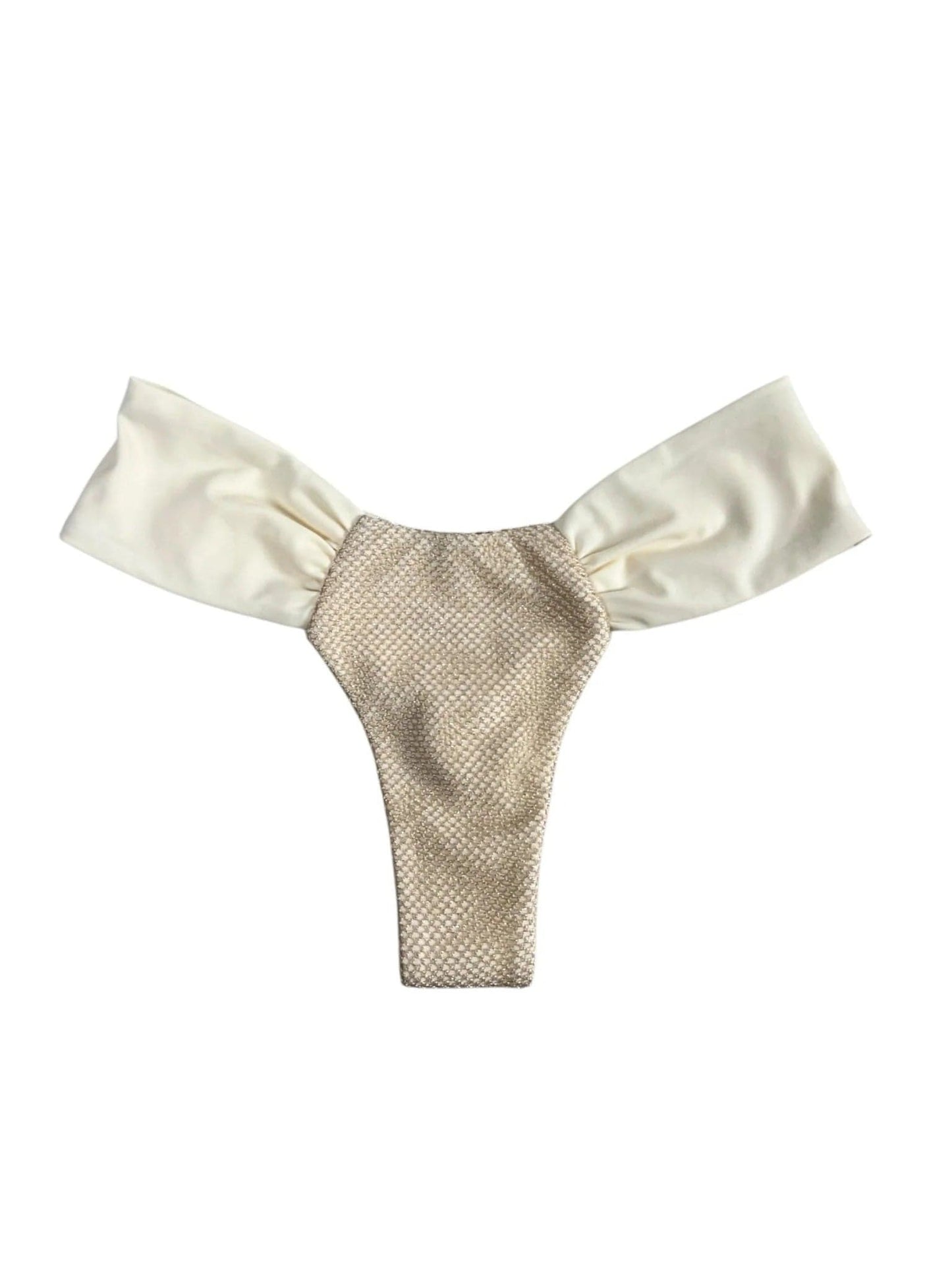 Berry Beachy Swimwear Apparel & Accessories > Clothing > Swimwear Golden Lasso Multiway Top & Wide Side Ruched Thong Bottom Bikini Swimsuit (Plus Sizes Available) (Copy) Golden Lasso Multiway Top & Ruched Thong Bottom Bikini Swimsuit