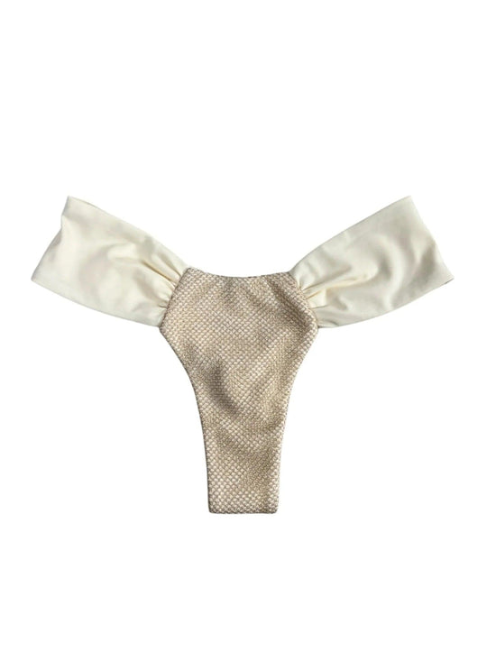 Berry Beachy Swimwear Apparel & Accessories > Clothing > Swimwear Golden Lasso Multiway Top & Wide Side Ruched Thong Bottom Bikini Swimsuit (Plus Sizes Available) (Copy) Golden Lasso Multiway Top & Ruched Thong Bottom Bikini Swimsuit