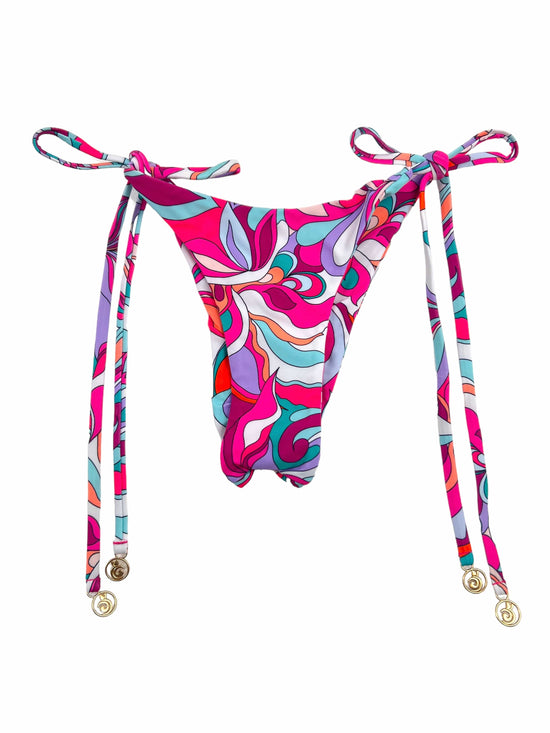 Berry Beachy Swimwear Apparel & Accessories > Clothing > Swimwear Pink Cosmo Triangle Top & Tie Side Cheeky Scrunch Bottom Bikini (Plus Sizes Available) Sexy Cosmo Triangle Top Cheeky Scrunch Bottom Berry Beachy Bikini