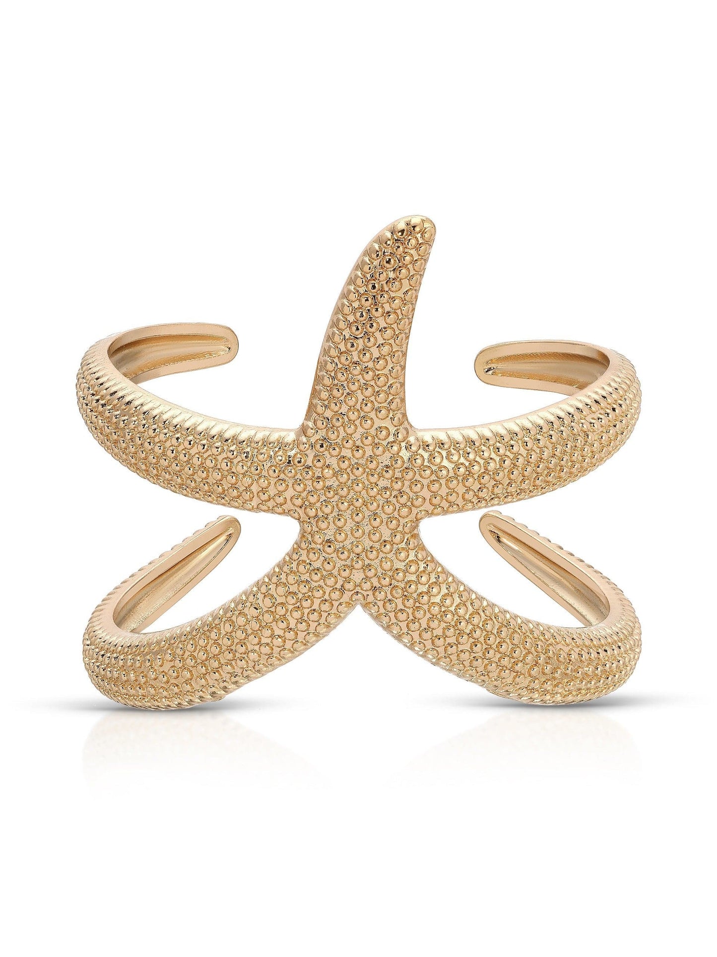Ettika Cuffs and Bangles 18k Gold Plated / One Size Starfish Hug Cuff Starfish Hug Cuff