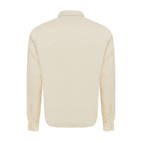 Le Club Apparel & Accessories > Clothing > Shirts & Tops Beige Peter Linen Long Sleeve Men's Shirt 2024 Le Club Original Beige Nude Peter Long Sleeve Linen Shirt