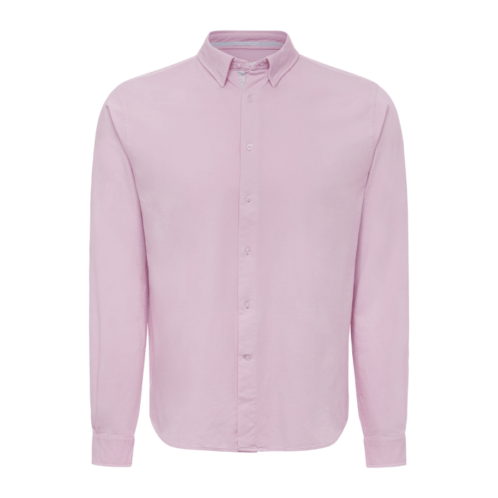 Le Club Apparel & Accessories > Clothing > Shirts & Tops Small / Pink Pink Oxford Long Sleeve Men's Cotton Shirt 2024 Men's Pink Oxford Cottom Long Sleeve Shirt | Le Club Orignal