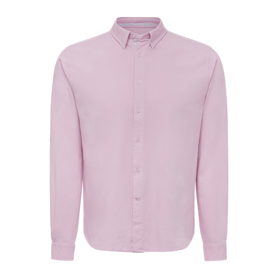 Le Club Apparel & Accessories > Clothing > Shirts & Tops Small / Pink Pink Oxford Long Sleeve Men's Cotton Shirt 2024 Men's Pink Oxford Cottom Long Sleeve Shirt | Le Club Orignal