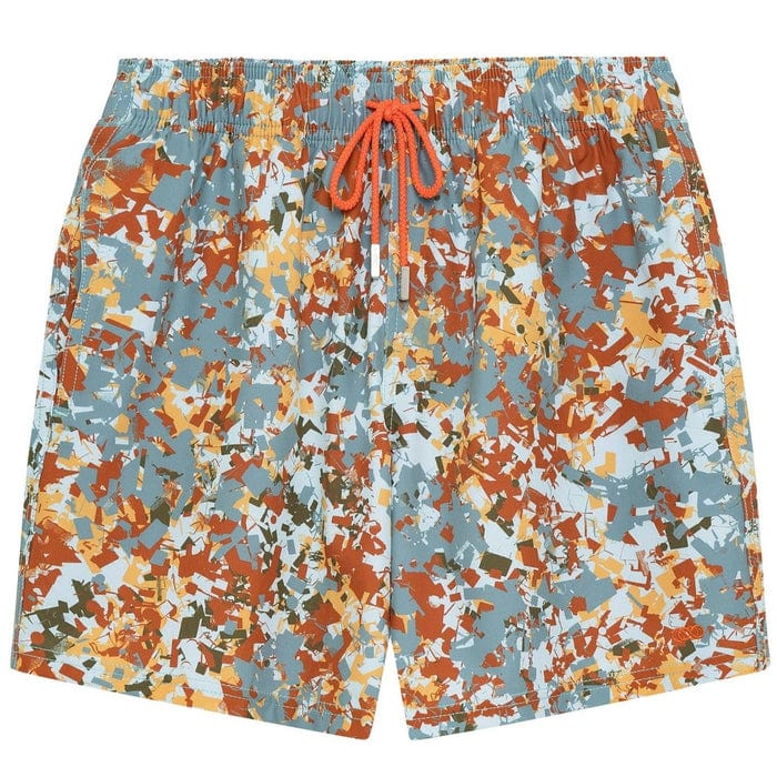 Le Club Apparel & Accessories > Clothing > Shorts 4.25 Inches / Small Multicolor Haute Speckled Print Men's Swim Trunk Board Shorts 2024 Multicolor Haute Speckled Men's Swim Trunk Board Shorts