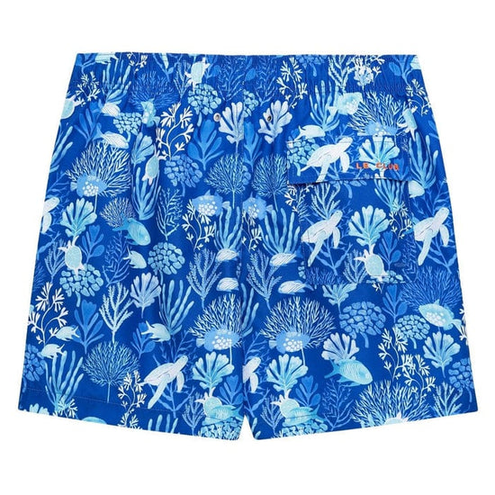 Le Club Apparel & Accessories > Clothing > Shorts Blue Di Mare Sea Life Print Men's Swim Trunk Board Shorts 2024 Blue Di Mare Print Men's Swim Trunk | Le Club Original