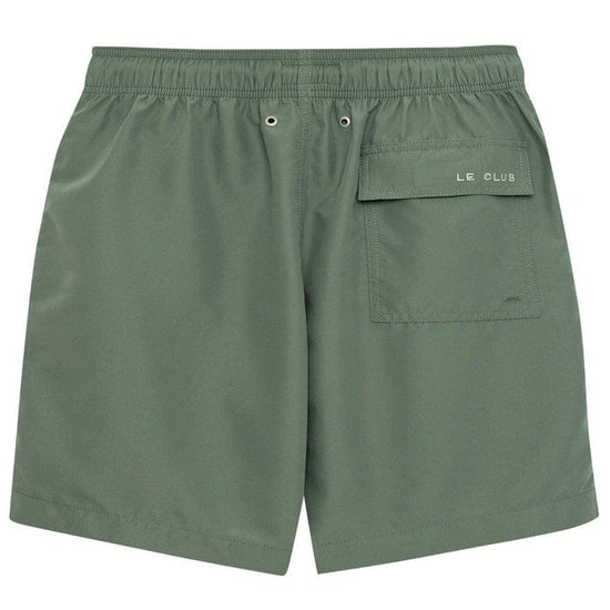Le Club Apparel & Accessories > Clothing > Shorts Green Olive Band Men's Swim Trunk Board Shorts 2024 Green Olive Band Print Men's Swim Trunk | Le Club Original