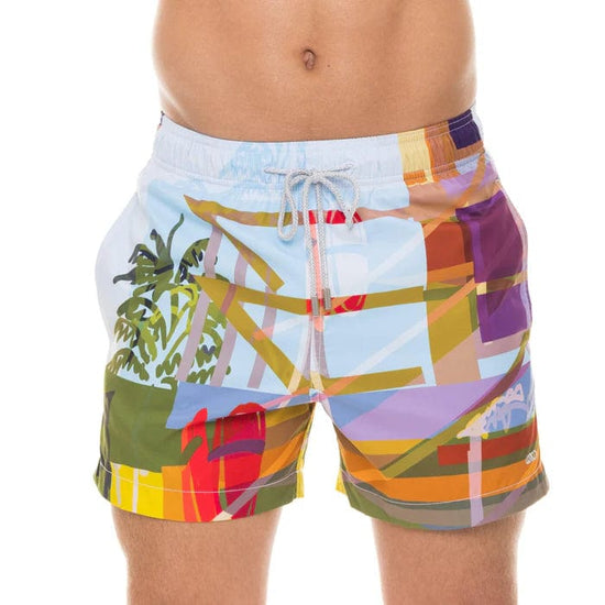 Le Club Apparel & Accessories > Clothing > Shorts Le Club Men's 5.5" Inseam Swim Trunk Miami Beach Tower 1 2024 Le Club Men's 5.5" Inseam Swim Trunk Miami Beach Tower 1