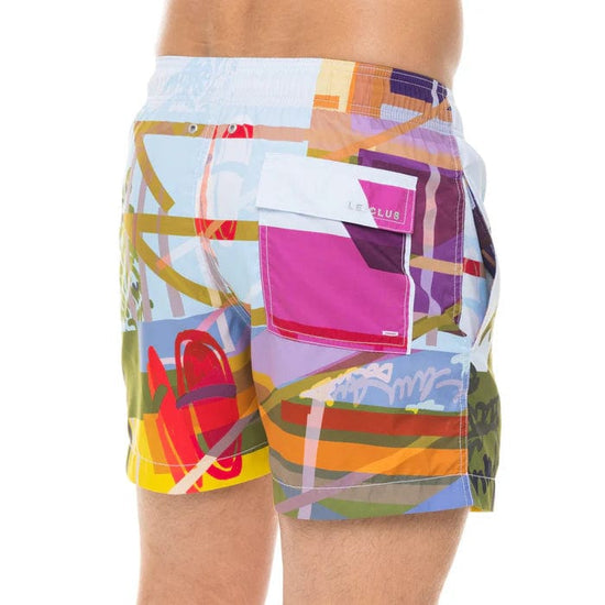 Le Club Apparel & Accessories > Clothing > Shorts Le Club Men's 5.5" Inseam Swim Trunk Miami Beach Tower 1 2024 Le Club Men's 5.5" Inseam Swim Trunk Miami Beach Tower 1