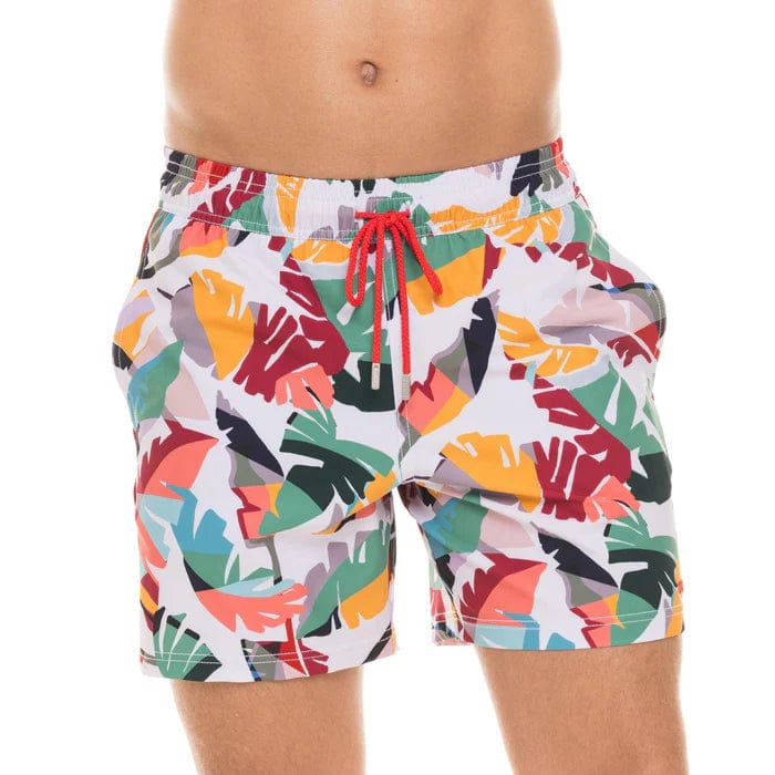 Le Club Apparel & Accessories > Clothing > Shorts Le Club Men's Swim Trunk The Palms Short 2024 Le Club Men's 6.25" Inseam Swim Trunk The Palms Short