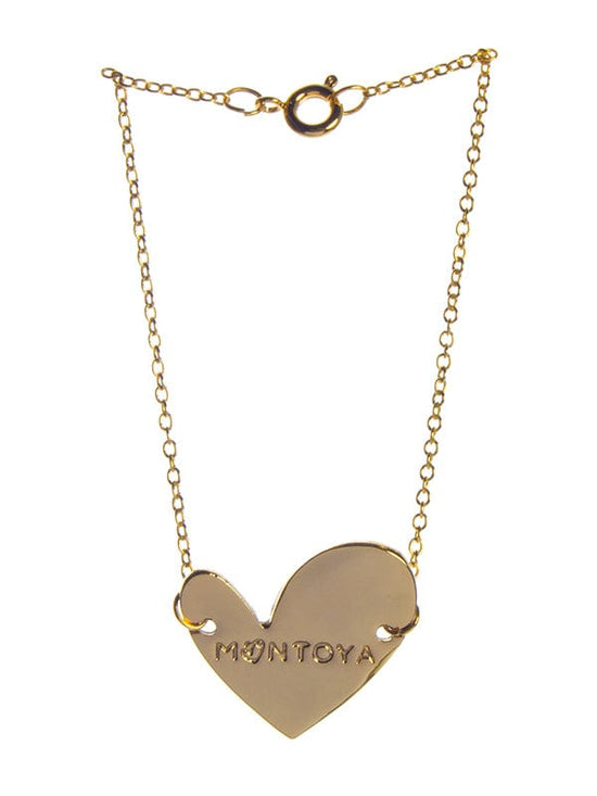 Montoya Apparel & Accessories > Jewelry > Body Jewelry Gold / One Size Montoya Swim Fashionable Gold Signature Heart 16" Necklace