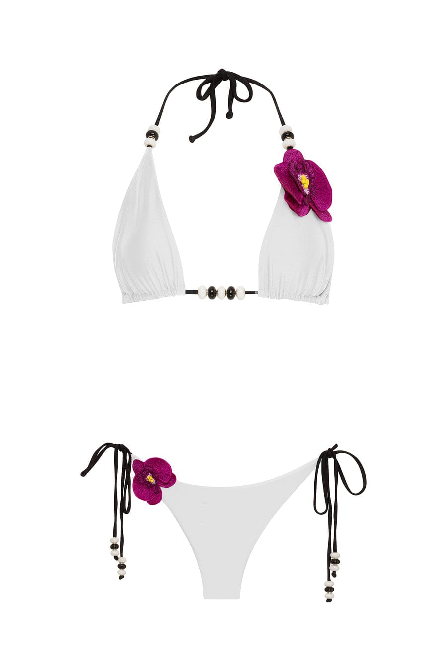 OlgaNikoza Apparel & Accessories > Clothing > Swimwear Black Lycaste Side Tie Cheeky Bikini Bottom Sexy Black Lycaste Side Tie Cheeky Bikini Bottom by Nikoza