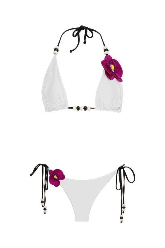 OlgaNikoza Apparel & Accessories > Clothing > Swimwear Black Lycaste Side Tie Cheeky Bikini Bottom Sexy Black Lycaste Side Tie Cheeky Bikini Bottom by Nikoza
