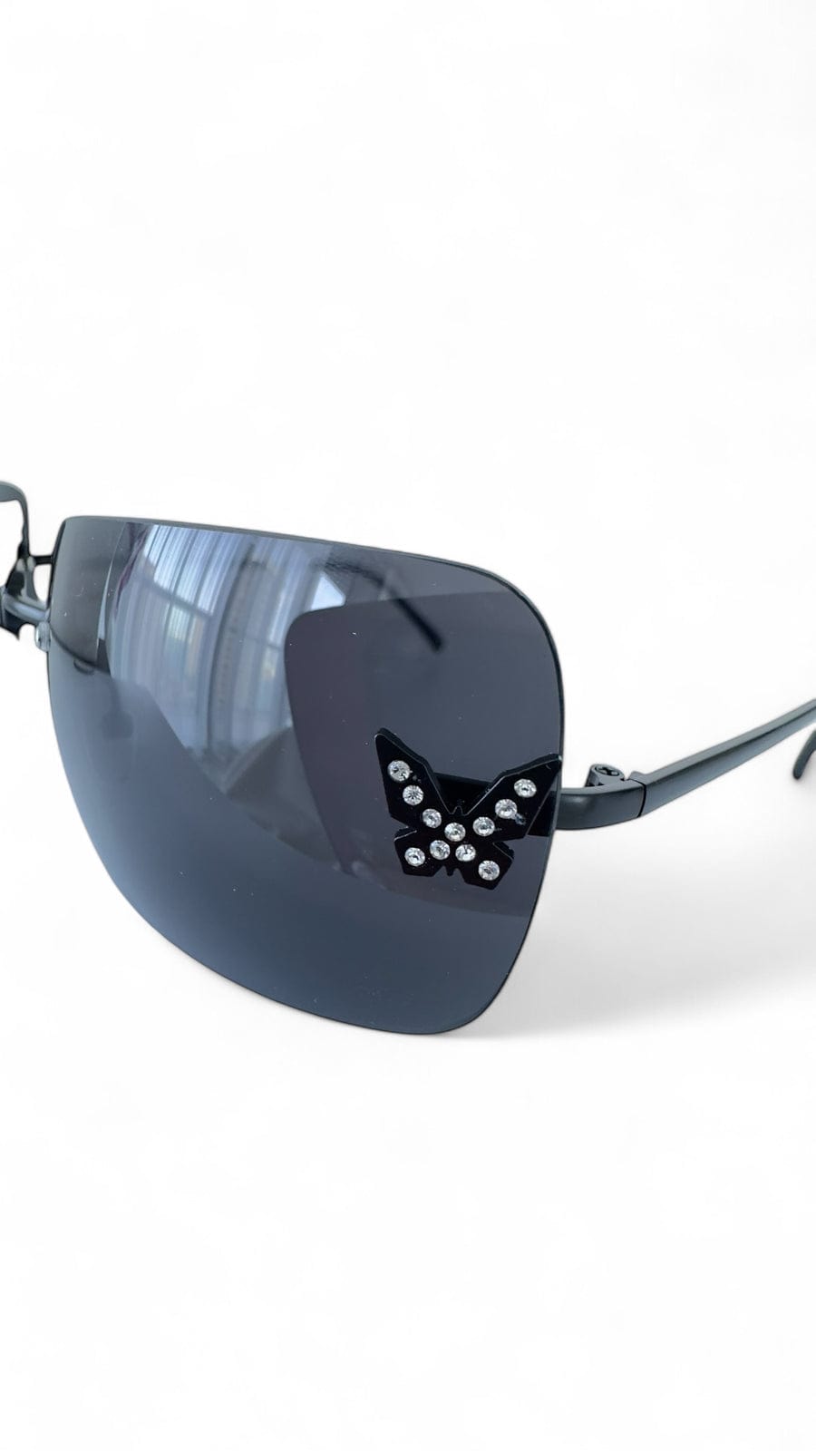 OlgaNikoza Luggage & Bags Black Papillon Luxury Sunglasses By Nikoza Collection Black Papillon Luxury Designer Sunglasses Nikoza Collection