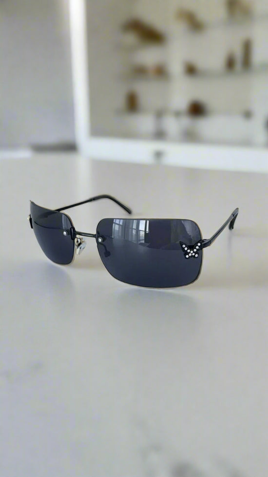 OlgaNikoza Luggage & Bags Black Papillon Luxury Sunglasses By Nikoza Collection Black Papillon Luxury Designer Sunglasses Nikoza Collection