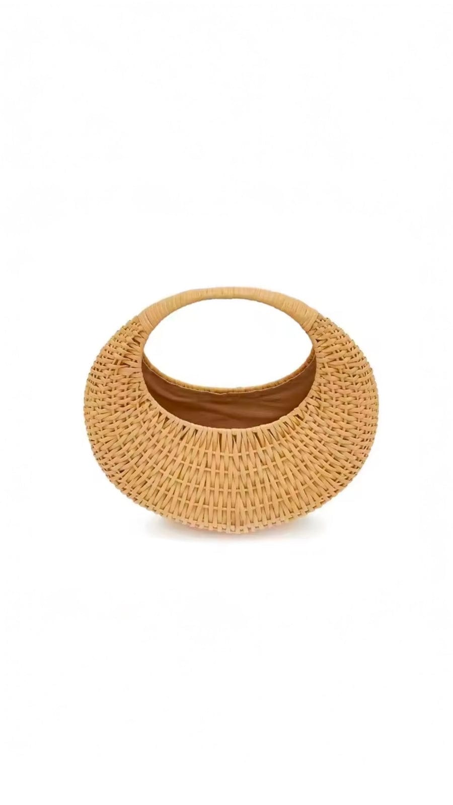 OlgaNikoza Luggage & Bags Brown Brown Coastal Circle Woven Straw Beach Bag By Nikoza Collection Brown Coastal Circle Woven Straw Beach Bag Nikoza Collection