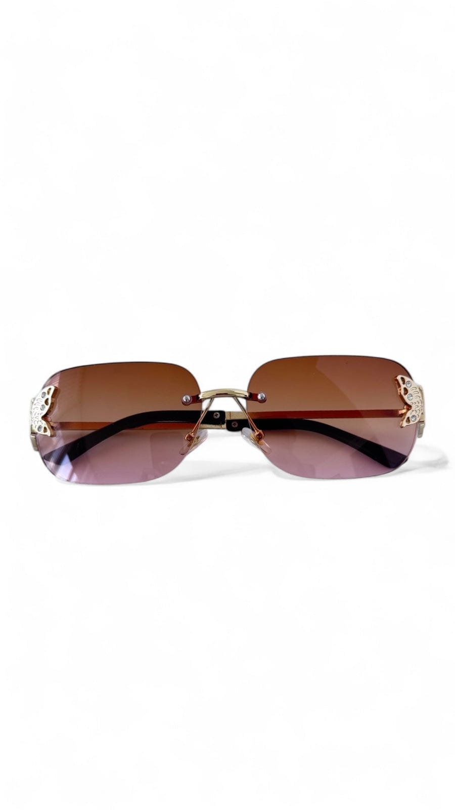 OlgaNikoza Luggage & Bags Brown Brown Mariposa Luxury Sunglasses By Nikoza Collection Brown Mariposa Luxury Designer Sunglasses Nikoza Collection