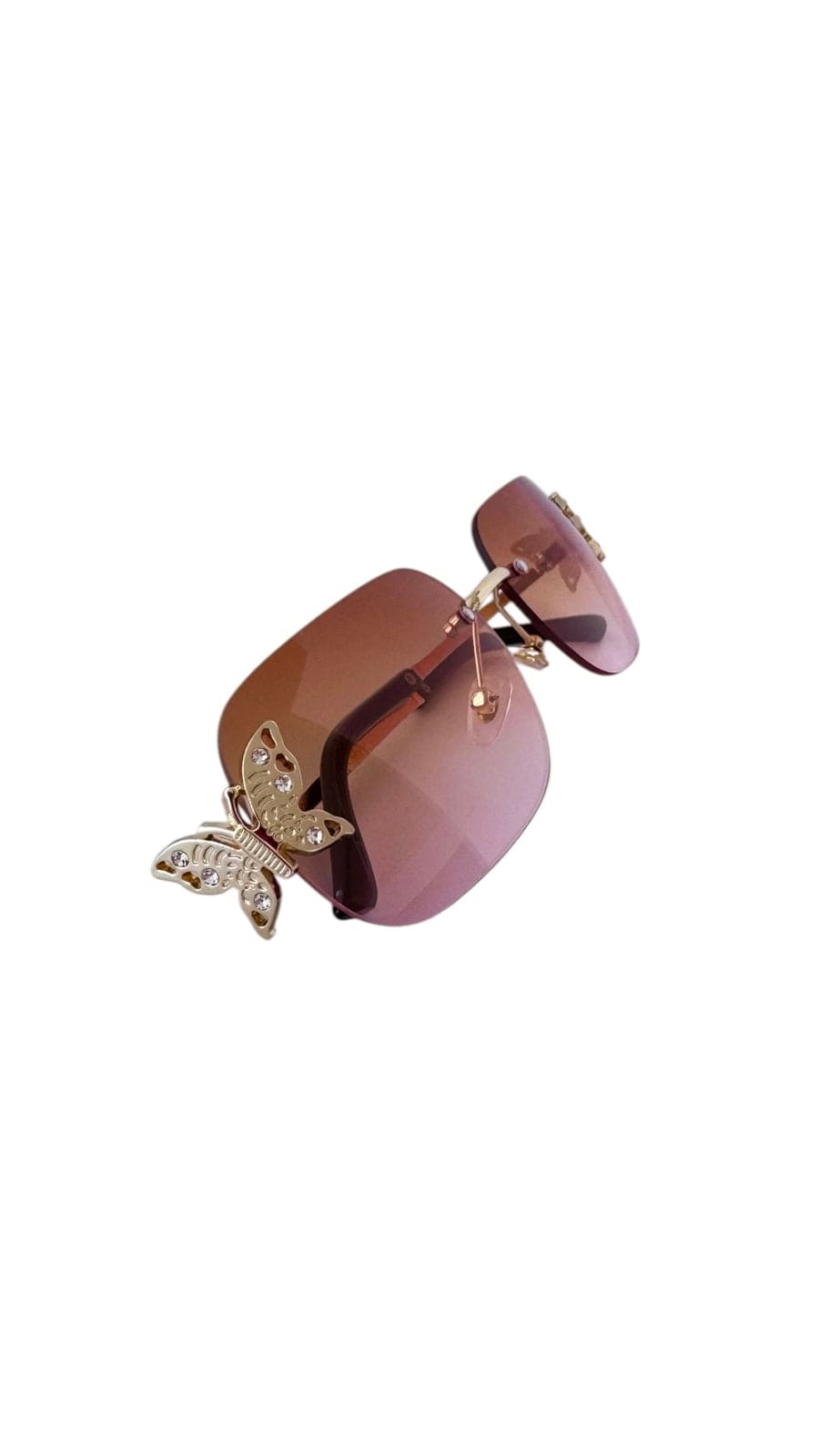 OlgaNikoza Luggage & Bags Brown Mariposa Luxury Sunglasses By Nikoza Collection Brown Mariposa Luxury Designer Sunglasses Nikoza Collection