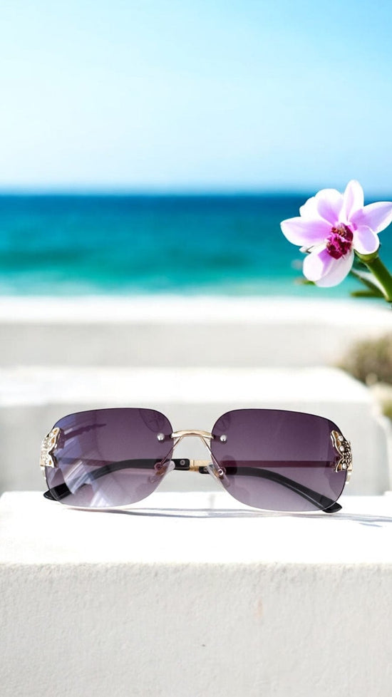 OlgaNikoza Luggage & Bags Gray Brown Mariposa Luxury Sunglasses By Nikoza Collection Brown Mariposa Luxury Designer Sunglasses Nikoza Collection