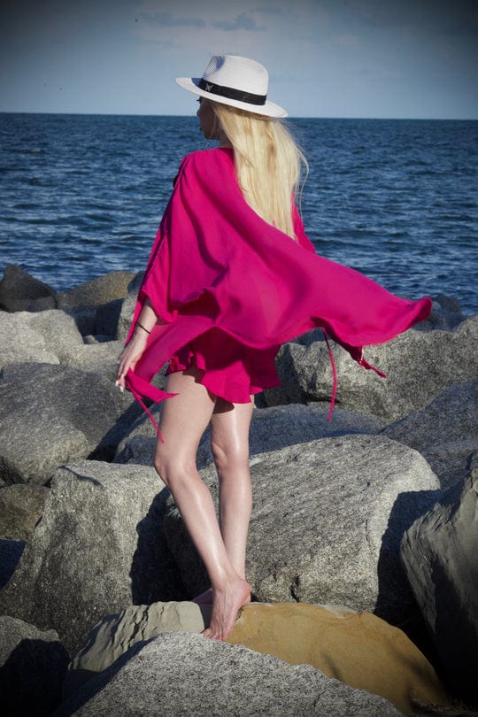 OlgaNikoza Pink / One Size Pink Key West Flare Cover Up Shorts Pink Key West Flare Cover Up Shorts