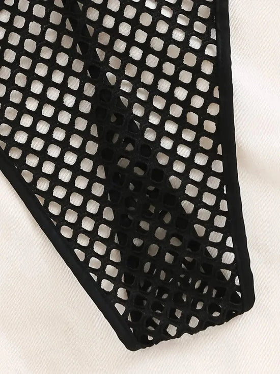 Sizzle Kiss Swimwear Apparel & Accessories > Clothing > Swimwear Sexy Sheer Mesh Black Extreme Micro G-String Thong One Piece Swimsuit Swimwear Sheer Black White Mesh Thong One Piece Women's Swimsuit