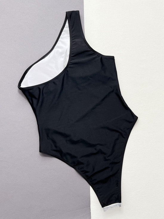 Trendsi Apparel & Accessories > Clothing > Swimwear Contrast Panel One-Piece Swimsuit