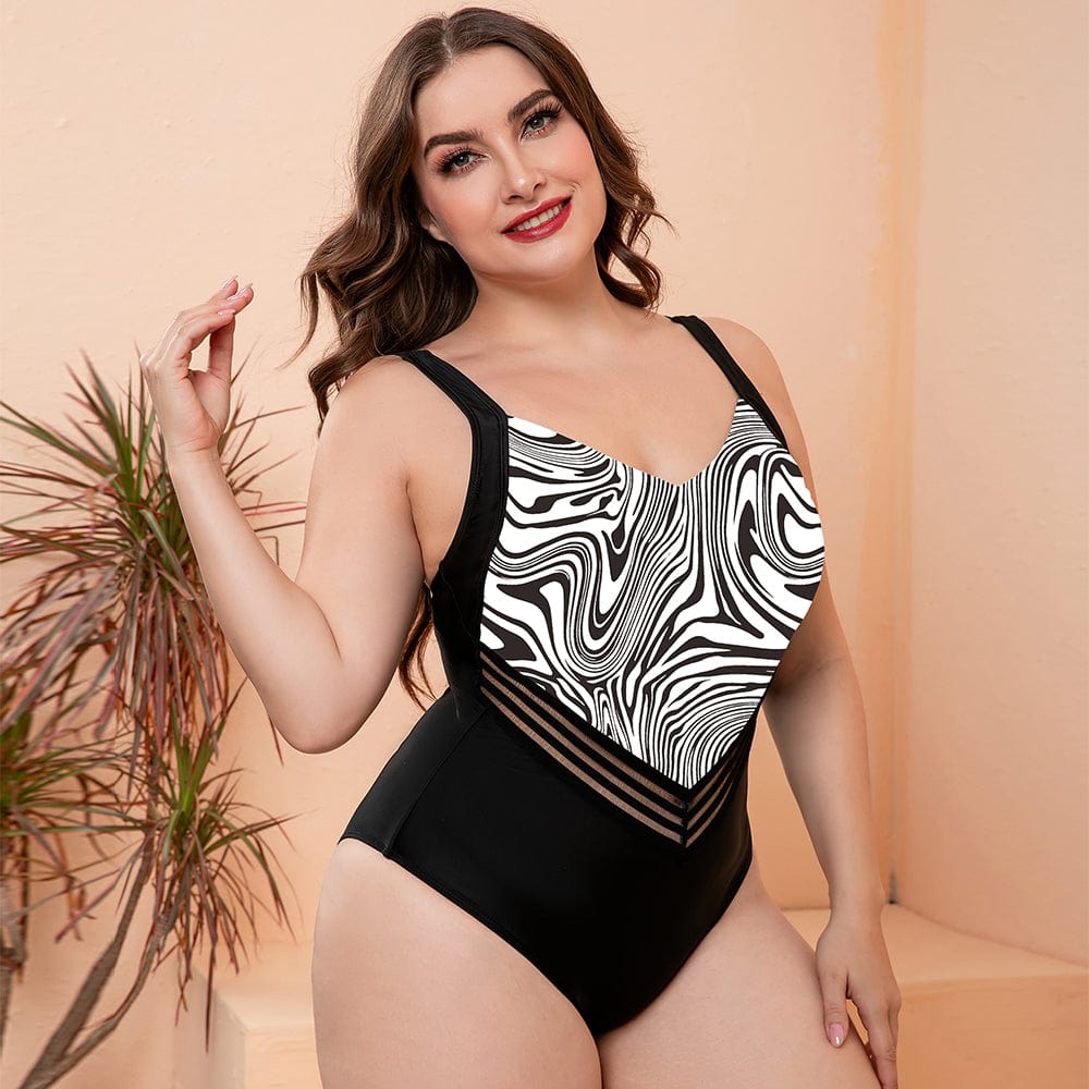 Trendsi Apparel & Accessories > Clothing > Swimwear Full Size Printed Sleeveless One-Piece Swimsuit