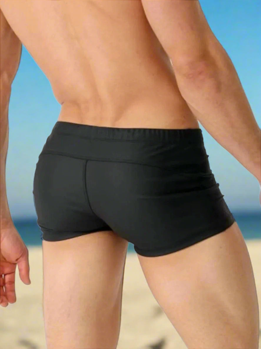 Trendsi Apparel & Accessories > Clothing > Swimwear Men's Drawstring Swim Shorts Men's Drawstring Swim Shorts