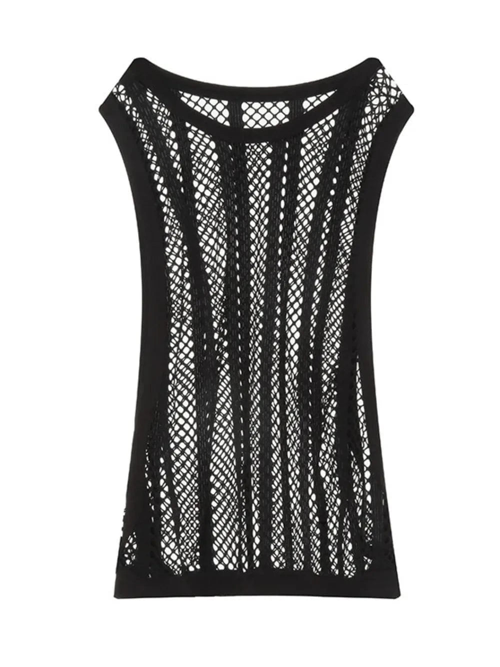 Trendsi Apparel & Accessories > Clothing > Swimwear Men's Openwork Round Neck Tank Men's Openwork Round Neck Tank