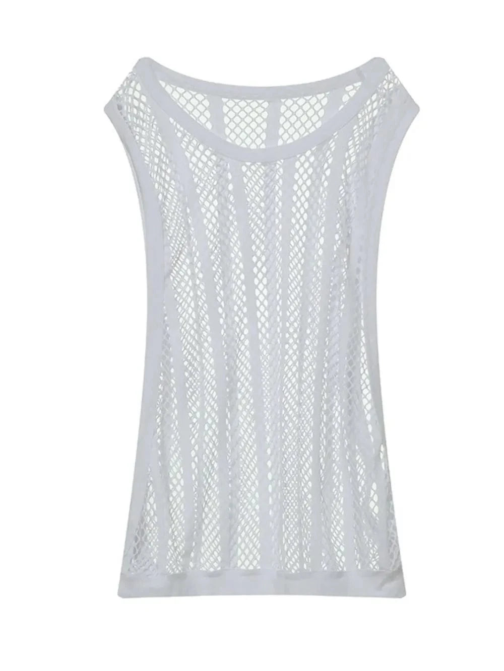 Trendsi Apparel & Accessories > Clothing > Swimwear Men's Openwork Round Neck Tank Men's Openwork Round Neck Tank