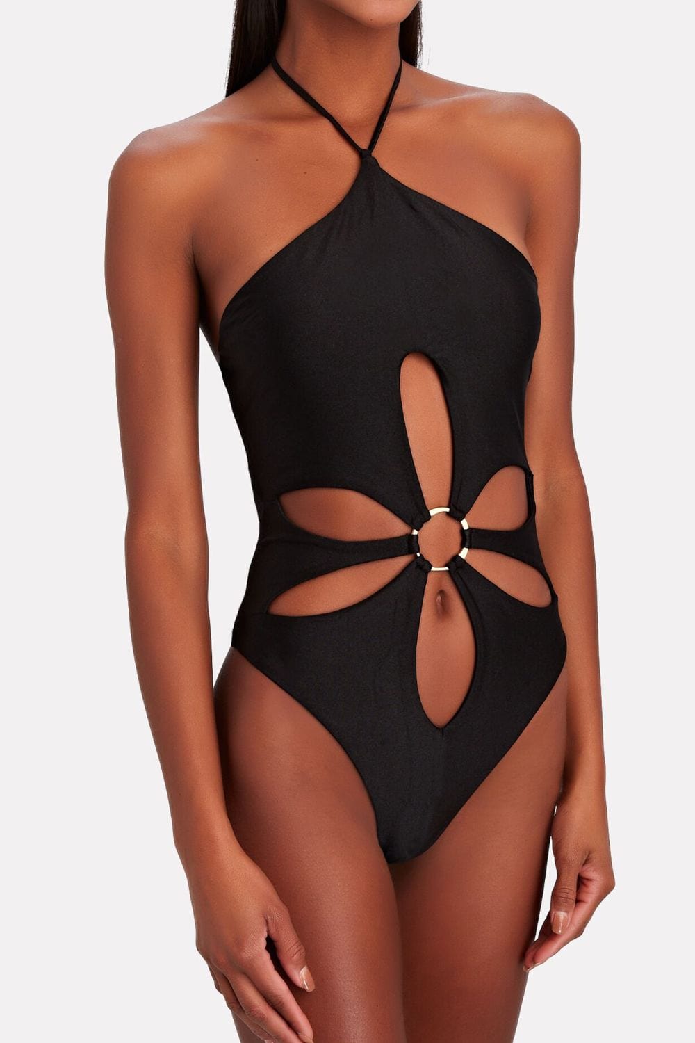 Trendsi Apparel & Accessories > Clothing > Swimwear Ring Detail Cutout One-Piece Swimsuit
