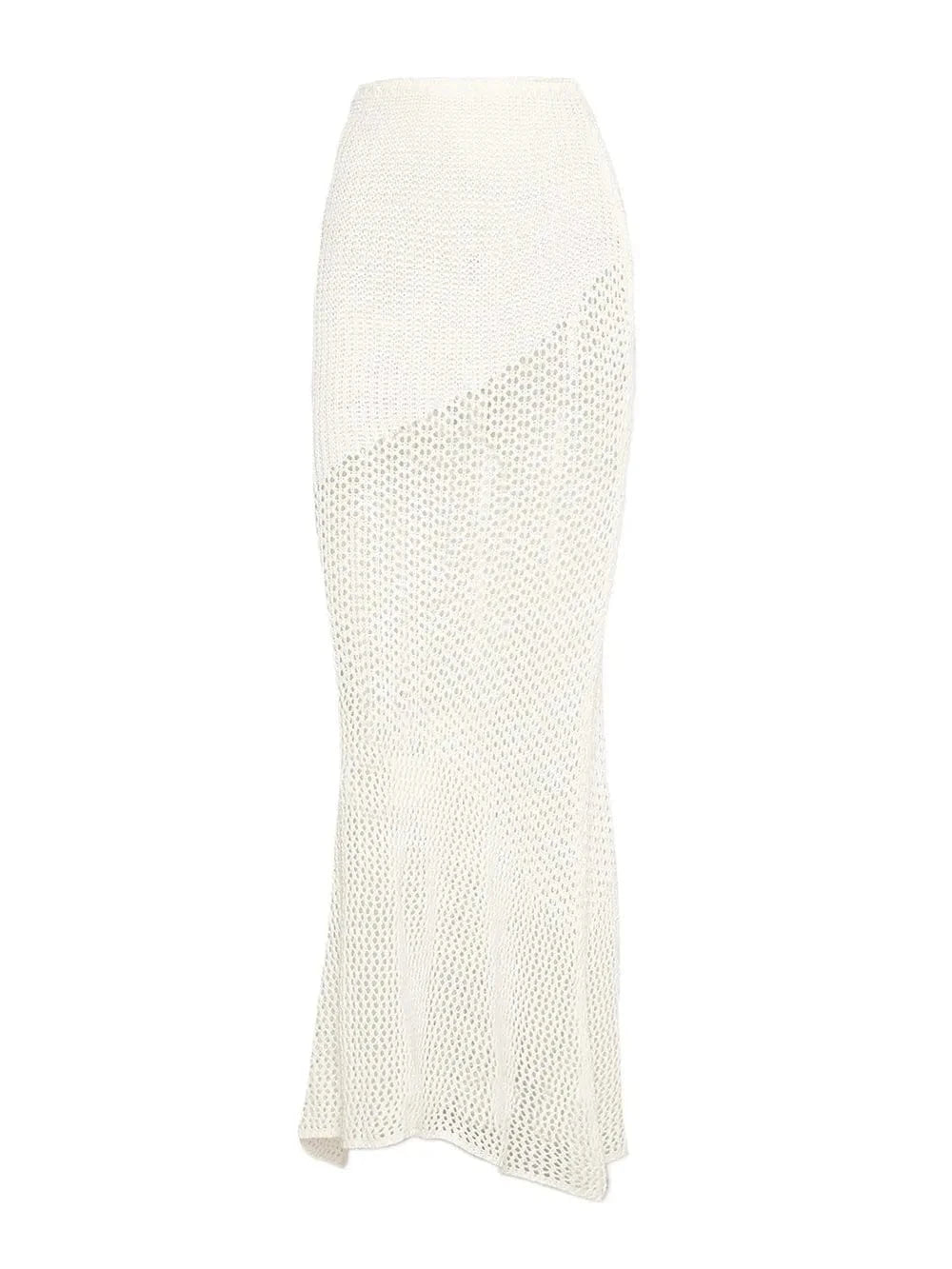 Trendsi Apparel & Accessories > Clothing > Swimwear Tied Long Sleeve Top and Skirt Cover Up Set Tied Long Sleeve Top and Skirt Cover Up Set