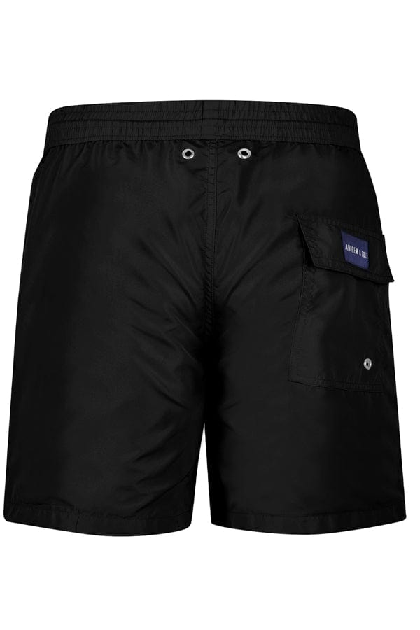 Andrew & Cole Apparel & Accessories > Clothing > Swimwear Men's Black Swim Trunk Shorts 2023 Andrew & Cole Men's Designer Black Swim Trunks Shorts