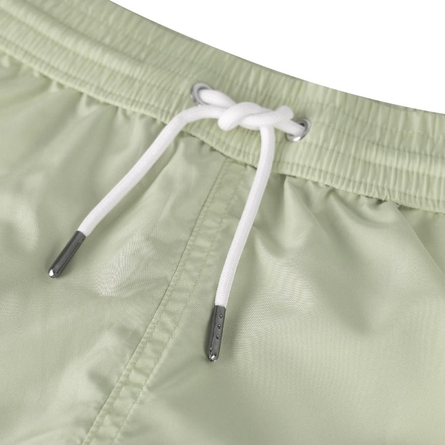 Load image into Gallery viewer, Andrew &amp;amp; Cole Apparel &amp;amp; Accessories &amp;gt; Clothing &amp;gt; Swimwear Men&amp;#39;s Olive Green Swim Trunk Shorts 2023 Andrew &amp;amp; Cole Men&amp;#39;s Designer Olive Green Swim Trunks Shorts

