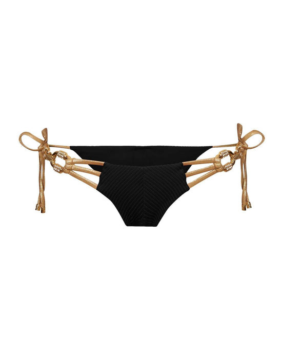 Beach Bunny Apparel & Accessories > Clothing > Swimwear Beach Bunny Black Madagascar Glam Tie Side Bottom Bikini Swimwear Separate