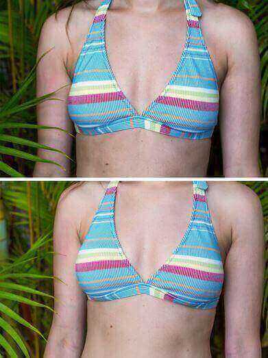 Bravo Apparel & Accessories > Clothing > Underwear & Socks > Bra Accessories > Breast Enhancing Inserts One Size / Nude Bravo Triangle Plus Triangle Bikini Top Push Up Padding
