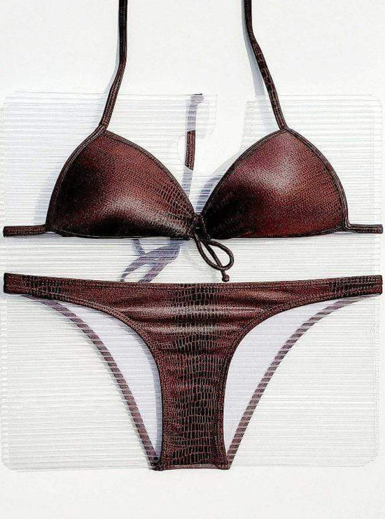 Corpo Bonito Gota Twist Bandeau Brazilian Bikini Swimsuit