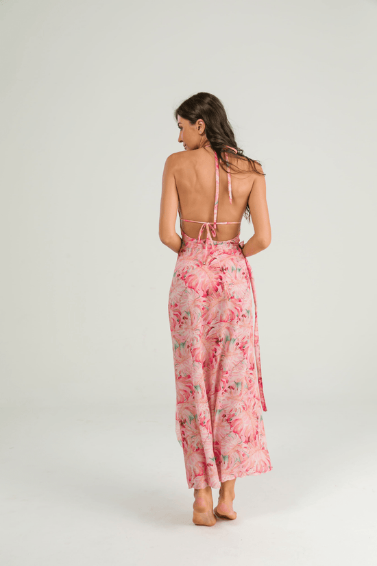 Load image into Gallery viewer, Corpo Bonito Apparel &amp;amp; Accessories &amp;gt; Clothing &amp;gt; Swimwear Leblon Way Print Fabi Long Skirt Cover Up Resort Wear 2022 Leblon Way Print Fabi Long Skirt Cover Up Resort Wear
