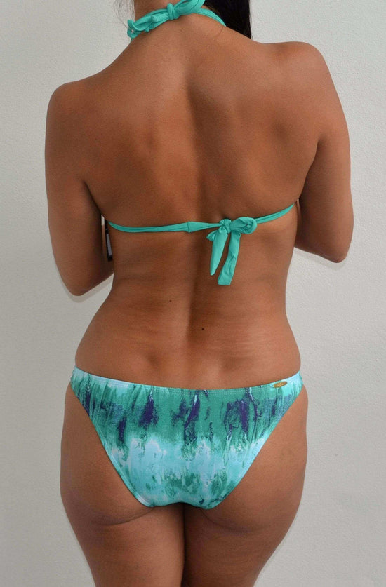 Corpo Bonito Apparel & Accessories > Clothing > Swimwear Sky Blue/Green Print Brazilian Bikini Set Corpo Bonito Sky Blue Mint Green Brazilian Bikini Swimsuit | SHOP NOW
