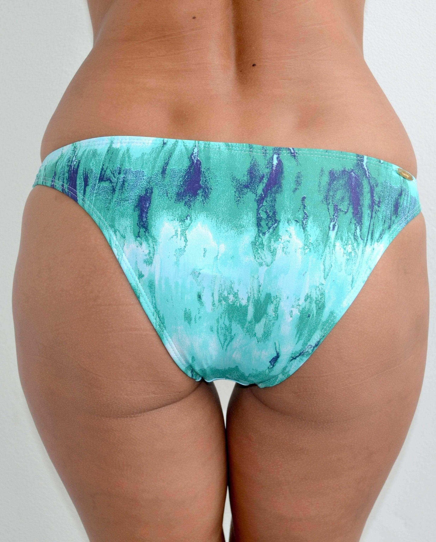 Corpo Bonito Apparel & Accessories > Clothing > Swimwear Sky Blue/Green Print Brazilian Bikini Set Corpo Bonito Sky Blue Mint Green Brazilian Bikini Swimsuit | SHOP NOW