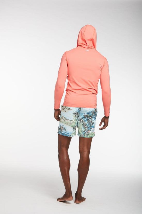Load image into Gallery viewer, Le Club Apparel &amp;amp; Accessories &amp;gt; Clothing &amp;gt; Shirts &amp;amp; Tops Le Club Coral Cove Rash Guard 2022 Floral Print Le Club Long Sleeve Royale Shirt

