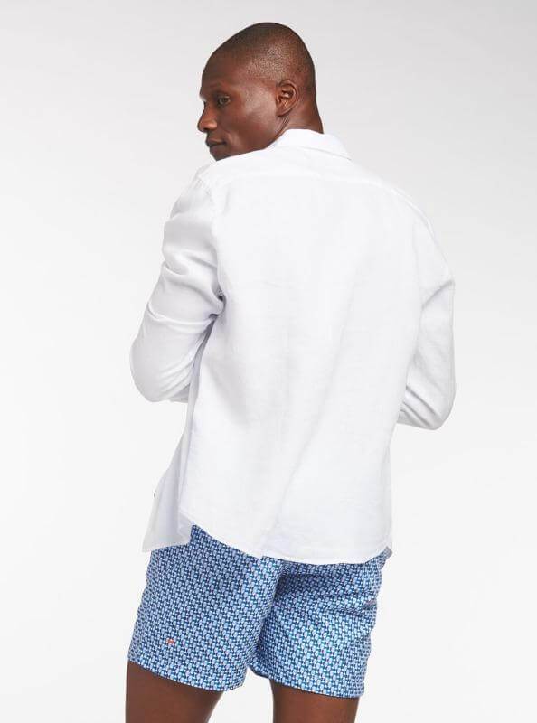 Le Club Apparel & Accessories > Clothing > Shirts & Tops Le Club Gray Peter Linen Long Sleeve Shirt (Many Colors Available) 2022 Le Club Original Peter Linen Men's Gray Long Sleeve Shirt