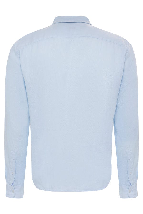 Le Club Apparel & Accessories > Clothing > Shirts & Tops Le Club Sky Blue Peter Linen Long Sleeve Shirt (Many Colors Available) 2022 Le Club Original Peter Linen Men's Sky Blue Long Sleeve Shirt