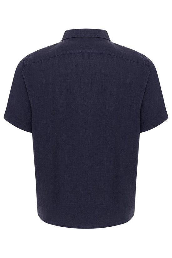 Le Club Apparel & Accessories > Clothing > Shirts & Tops Sky Blue Peter Linen Short Sleeve Shirt (Many Colors Available) 2022 Sky Navy Blue White Le Club Short Sleeve Peter Linen Shirt