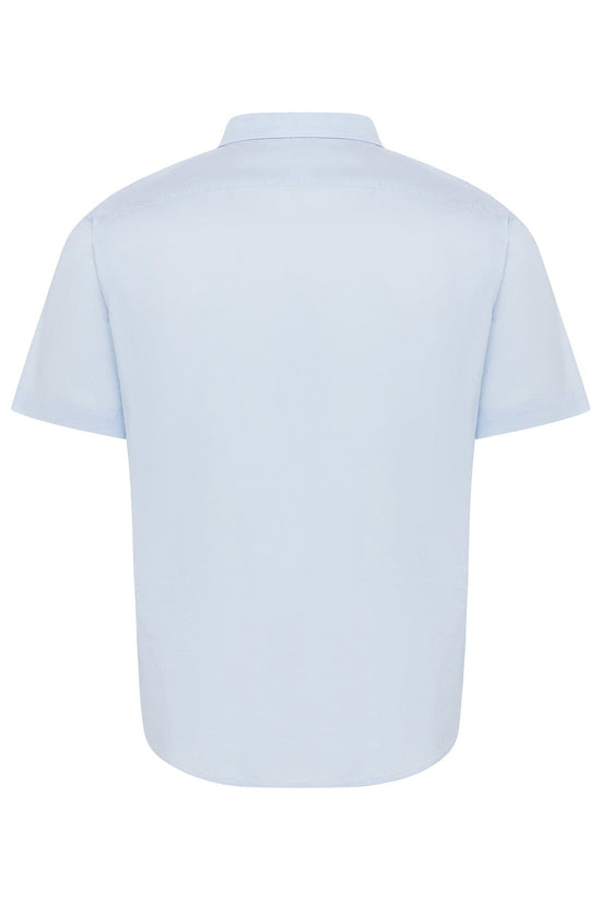 Load image into Gallery viewer, Le Club Apparel &amp;amp; Accessories &amp;gt; Clothing &amp;gt; Shirts &amp;amp; Tops White Maxwell Short Sleeve Shirt (Many colors Available) 2022 Navy Sky Blue White Le Club Short Sleeve Peter Linen Shirt
